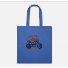 No Bike No Life Royal Blue Tote Bag